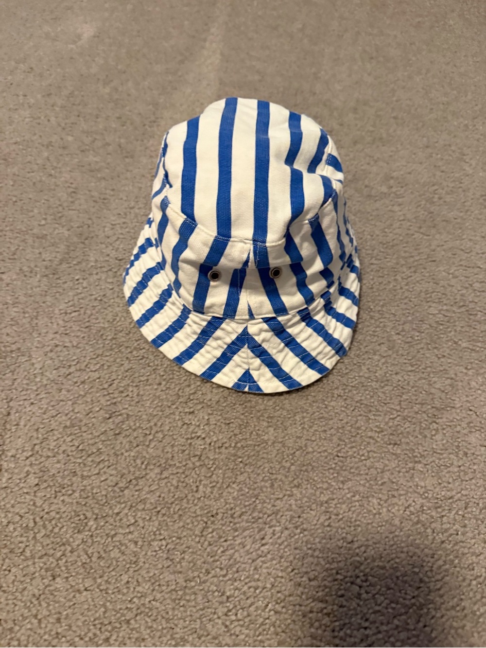 Cabana Life Reversible Blue and White Striped Bucket Hat